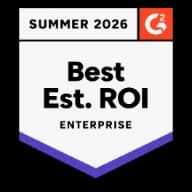 Celoxis rated Best Estimated ROI on G2, Summer 2026 (Enterprise)